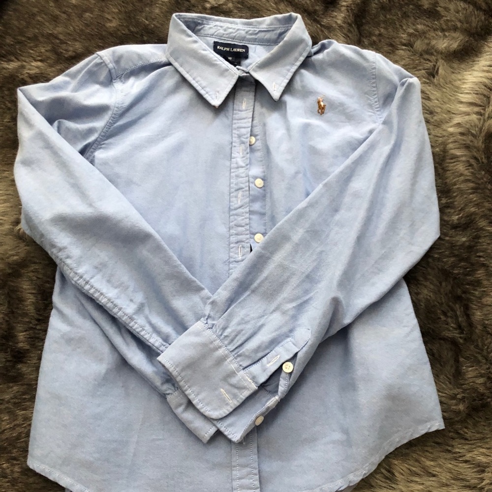 Ralph Lauren Light Blue Button Down (16 girls)